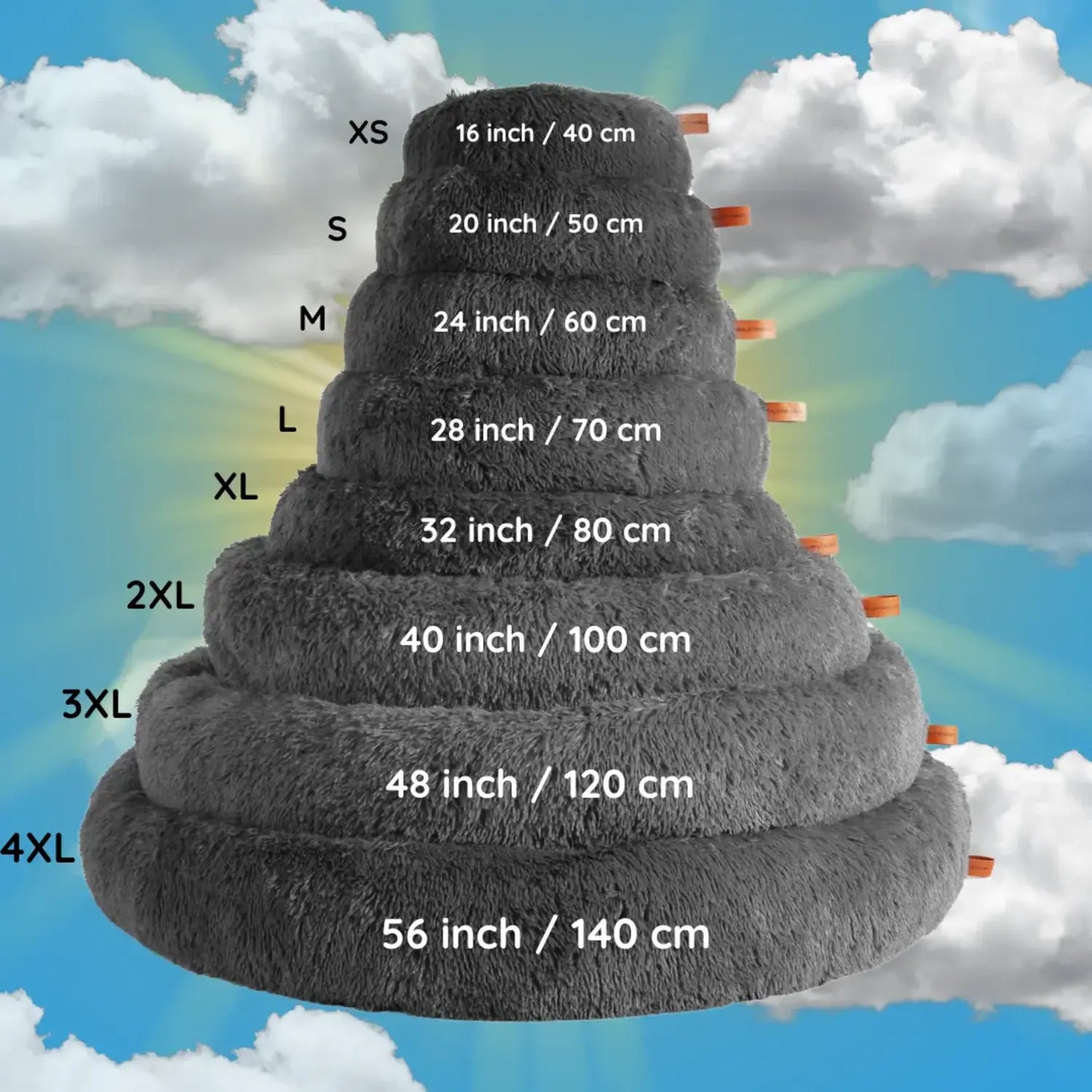 MrFluffyFriend - Pet Bed Sizes
