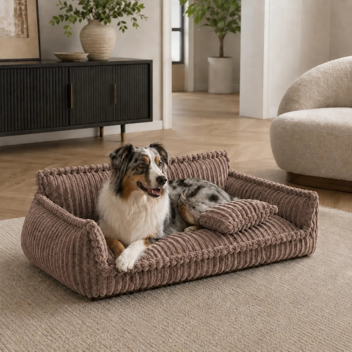 Dog Couch Bed – Washable Dog Sofa Bed for Medium & Large Dogs, 4 Sizes (24–47 in) – MrFluffyFriend