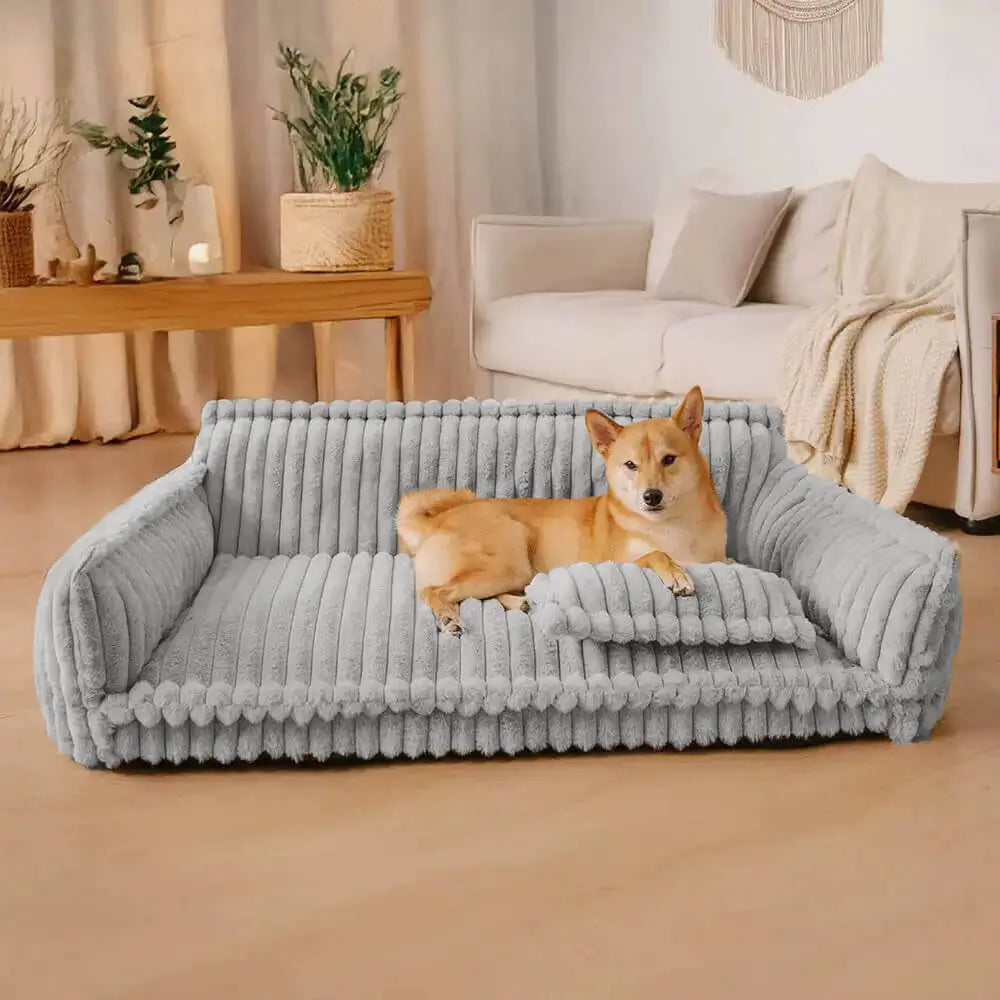 Dog Couch Bed – Washable Dog Sofa Bed for Medium & Large Dogs, 4 Sizes (24–47 in) – MrFluffyFriend